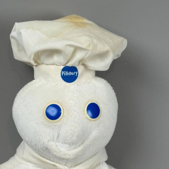 Vintage 1997 Poppin Fresh Pillsbury Doughboy Beanie Baby Soft Plush 8" Mascot - Picture 2 of 8